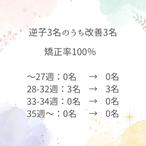 10月逆子集計結果